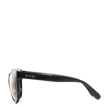 Chanel Freshwater Cultured Pearl Butterfly Sunglasses 6040 H Black 2 of 7