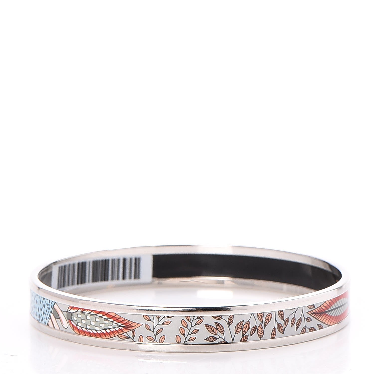 Hermes Enamel Printed Narrow La Marche de Savana Bracelet 65 Romantique 4 of 6