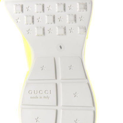 Gucci Calfskin Mens Rhyton Sneakers 9 Yellow Fluo 8 of 10