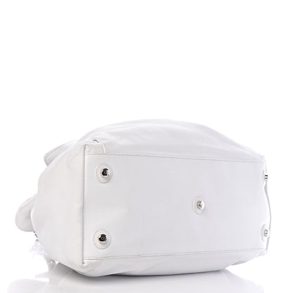 Christian Dior Lambskin Pony Hair Medium Le Trente Tote White 4 of 16