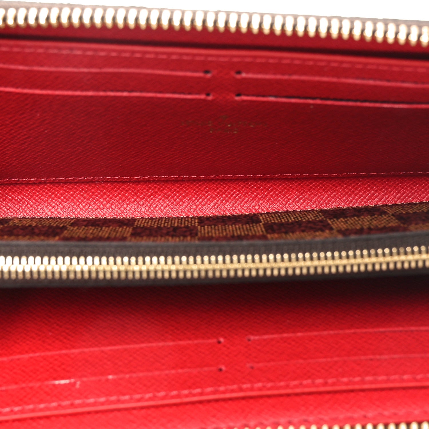 Louis Vuitton Damier Ebene Clemence Wallet Cherry 5 of 6