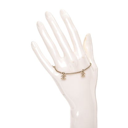 Chanel CC Logo Charm Bracelet Gold 2 of 3