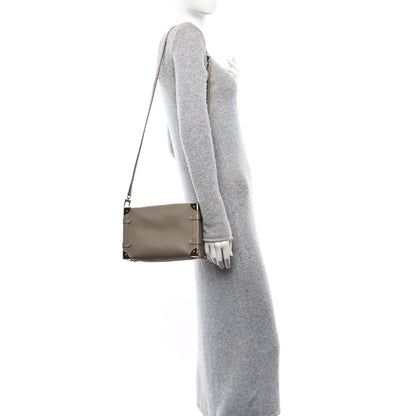 Louis Vuitton Calfskin Side Trunk MM Taupe 2 of 9