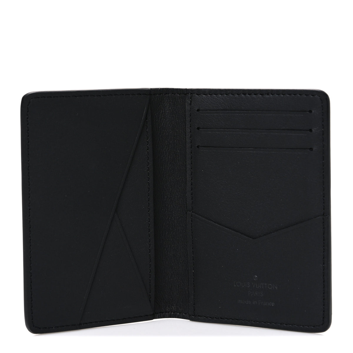 Calfskin Monogram Shadow Pocket Organizer Black