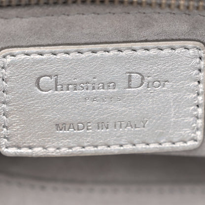 Christian Dior Metallic Lambskin Cannage Small My ABCDior Lady Dior Silver 6 of 15