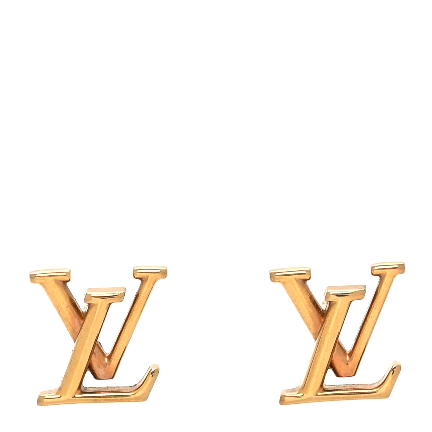 Louis Vuitton Metal LV Iconic Earrings Gold 1 of 5