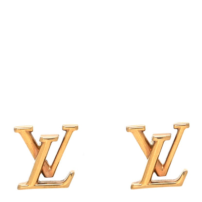 Louis Vuitton Metal LV Iconic Earrings Gold 1 of 5