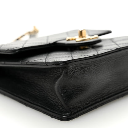 Chanel Goatskin Quilted Chic Pearls Flap Black 9 of 12