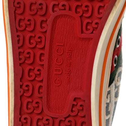 Gucci Cotton GG Monogram Web Womens 1977 Tennis Sneakers 36 Philod Ivory Mystic White 6 of 8