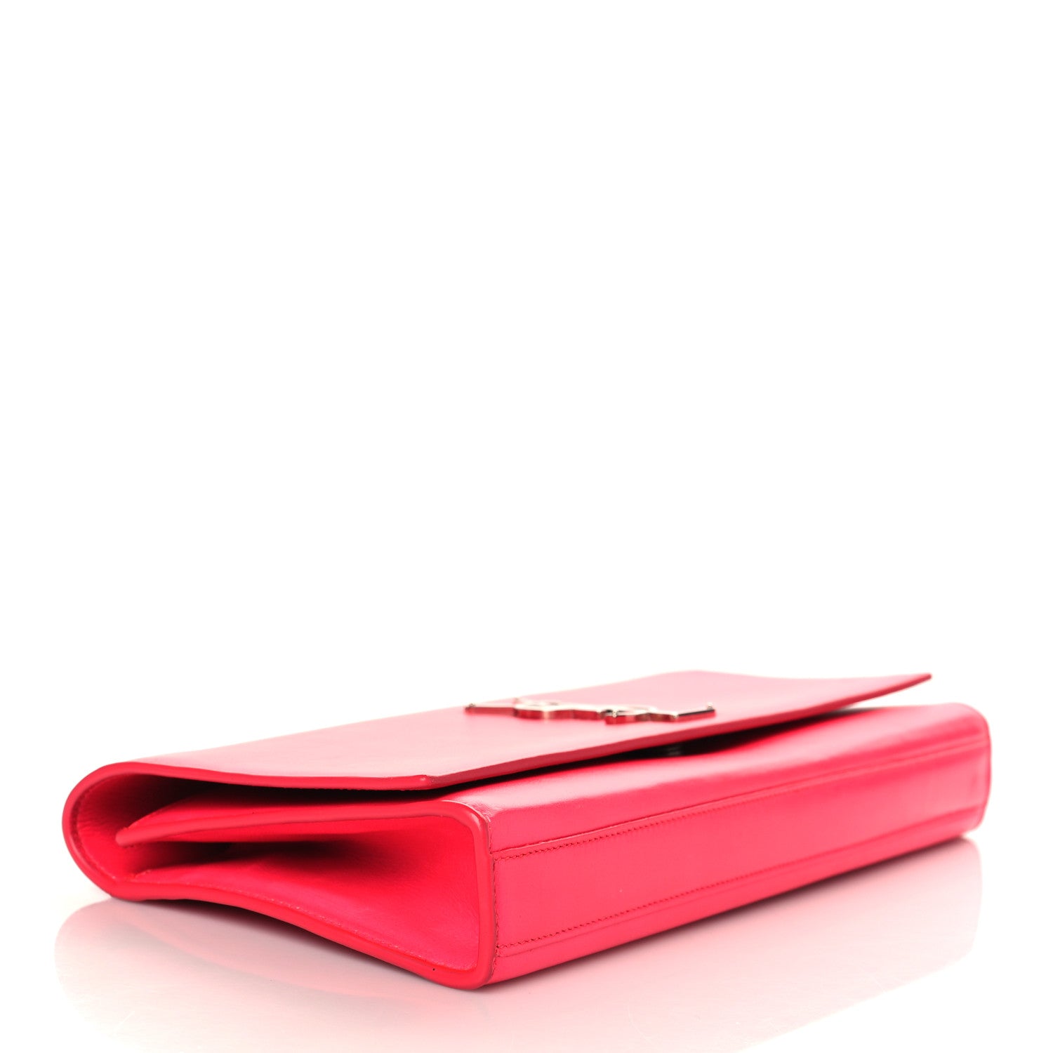 Saint Laurent Calfskin Classic Monogram Cassandre Clutch Lipstick Fuchsia 4 of 7