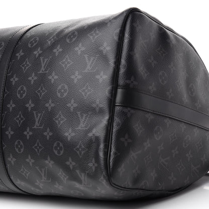 Louis Vuitton Monogram Eclipse Keepall Bandouliere 55 6 of 10