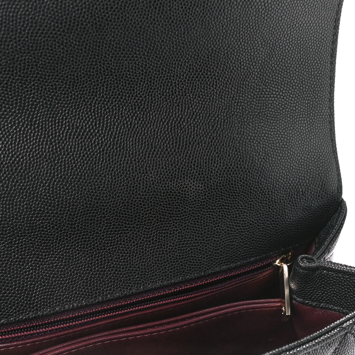 Caviar Quilted Mini Coco Handle Flap Black