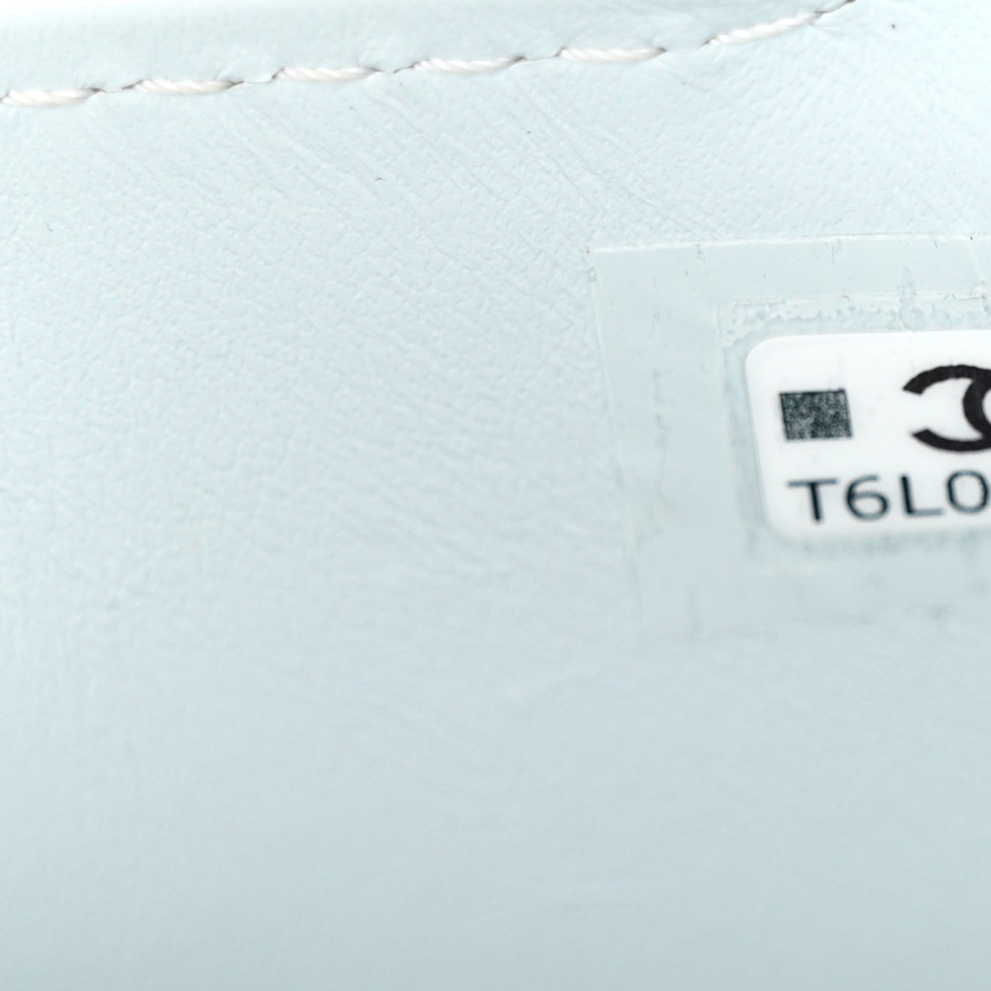 Shiny Aged Calfskin Quilted Mini Nano Kelly Shopper Light Blue