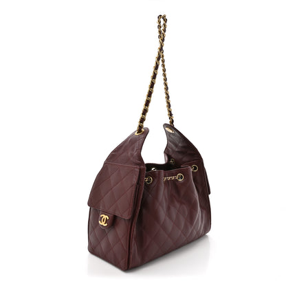 Chanel Caviar Quilted Small Chanel 25 Handbag Burgundy 3 of 15