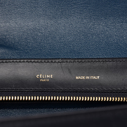 Celine Smooth Calfskin Medium Tri-Color Trapeze Cobalt 11 of 13