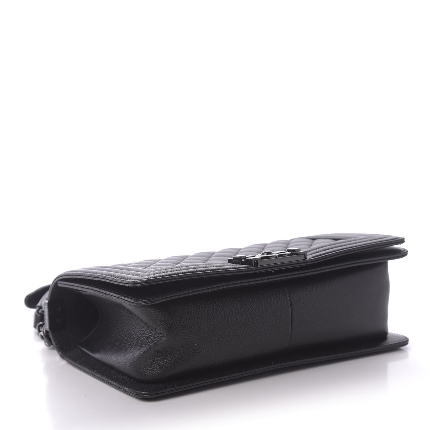 Caviar Quilted Medium Boy Flap So Black