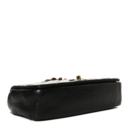 Chanel Aged Calfskin Quilted Medium Pondichery Flap Black 6 of 29
