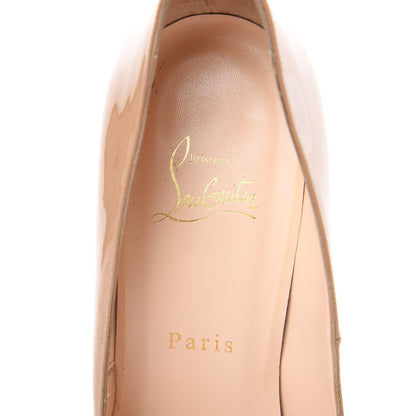Christian Louboutin Patent Bianca 140 Pumps 39 Nude 7 of 13