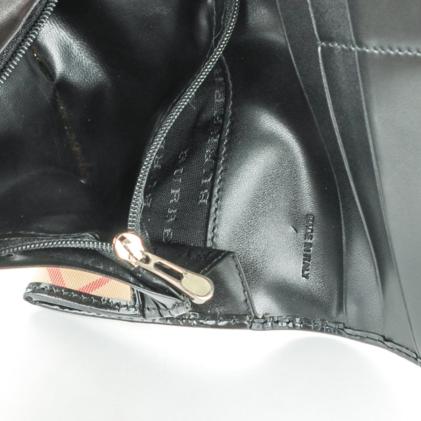 Patent Supernova Check Wallet Black