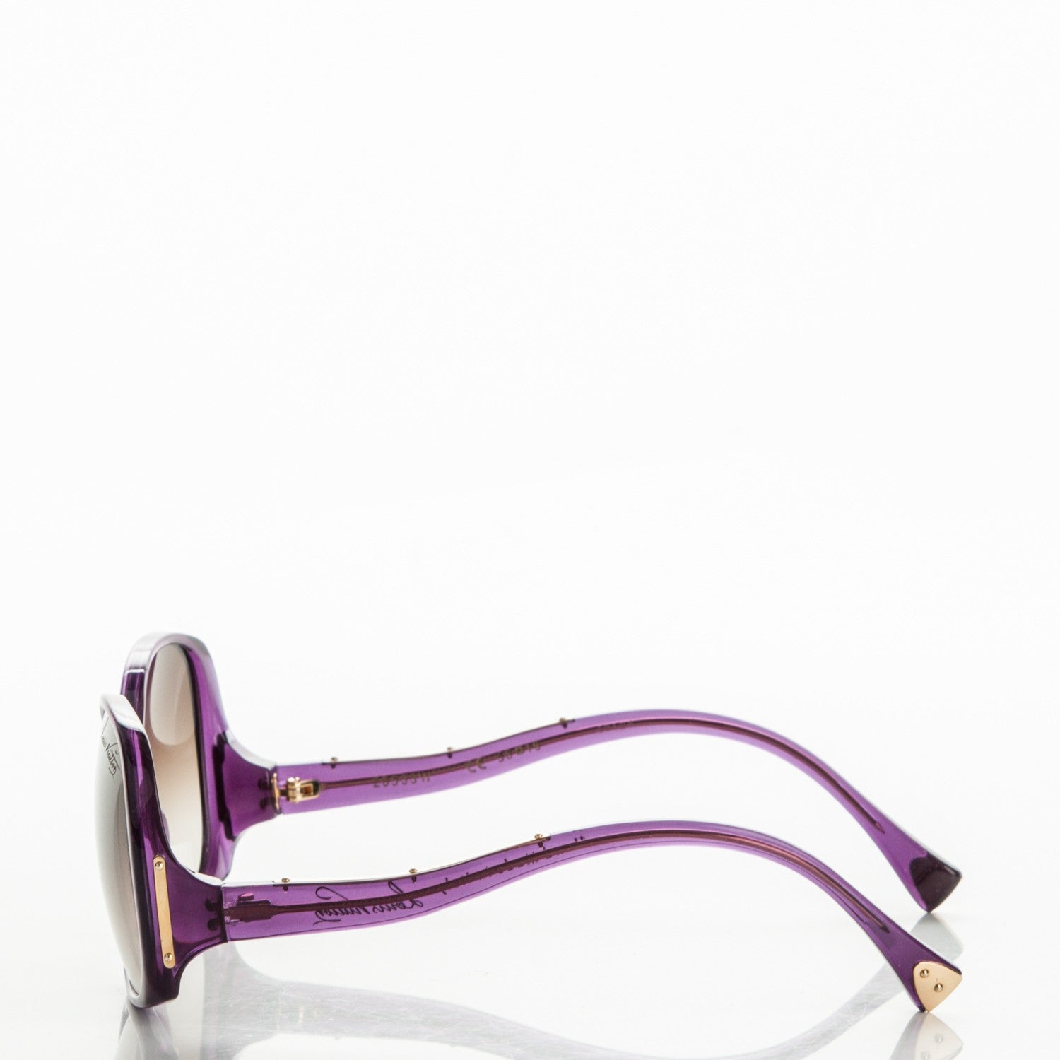 Louis Vuitton Gina Sunglasses Z0533W Violet Glitter 2 of 6