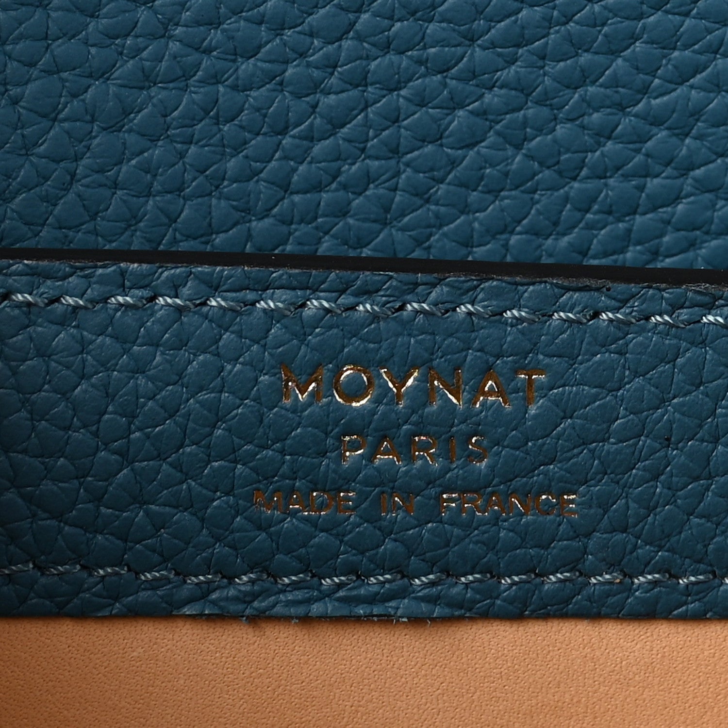 Moynat Taurillon Blush Rejane BB Prussian Blue 6 of 9