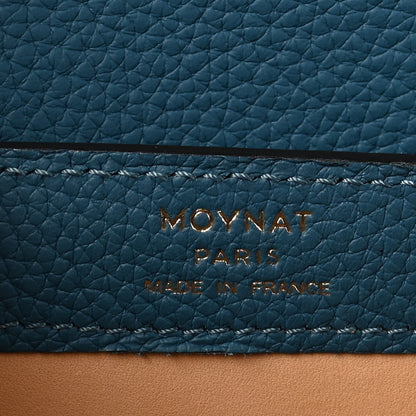 Moynat Taurillon Blush Rejane BB Prussian Blue 6 of 9