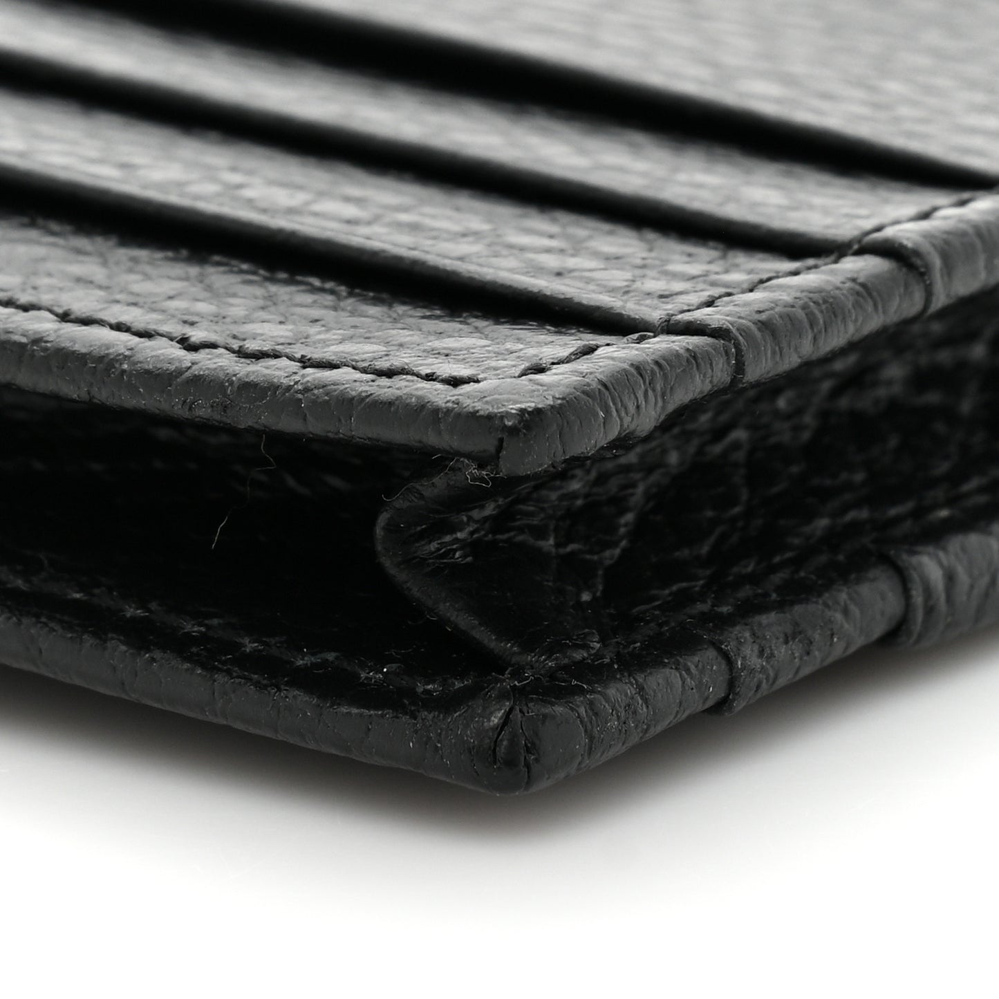 Dollar Calfskin GG Marmont Coin Case Card Holder Black