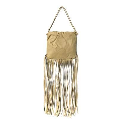 Bottega Veneta Nappa The Fringe Pouch Shoulder Bag Tapioca 1 of 8