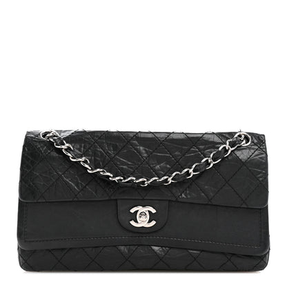 Chanel Aged Calfskin Quilted Medium Double Flap Black 1 of 15