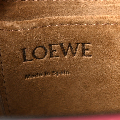 Loewe Calfskin Jacquard Mini Gate Dual Bag Plumrose 6 of 11