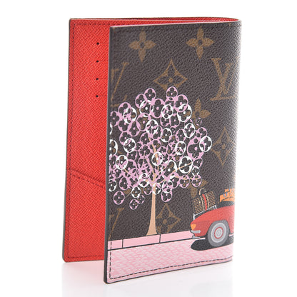 Louis Vuitton Monogram 2019 Christmas Animation Passport Cover Rouge 3 of 7