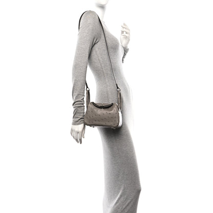 Hermes Ostrich Mini Lindy 20 Gris Tourterelle 2 of 11