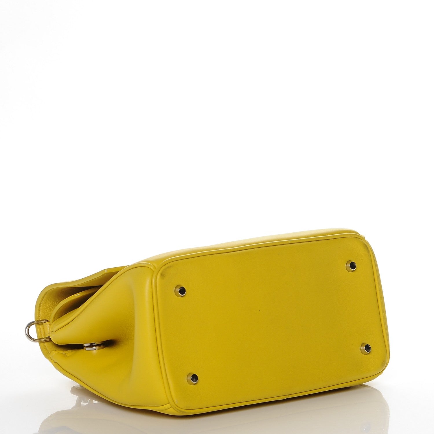 Christian Dior Smooth Calfskin Bi-Color Mini Be Dior Flap Bright Yellow Rose Dragee 4 of 6