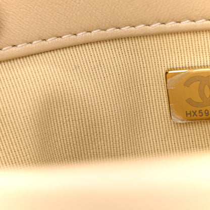 Chanel Lambskin Quilted Medium Chanel 19 Flap Beige 7 of 10