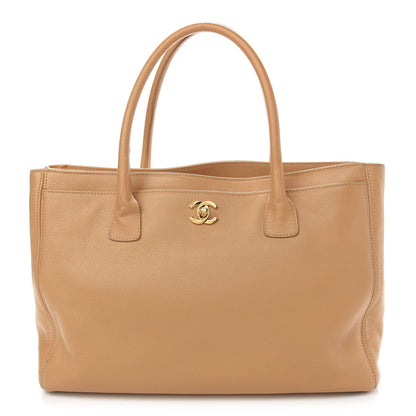 Chanel Calfskin Cerf Executive Shopper Tote Beige 1 of 9