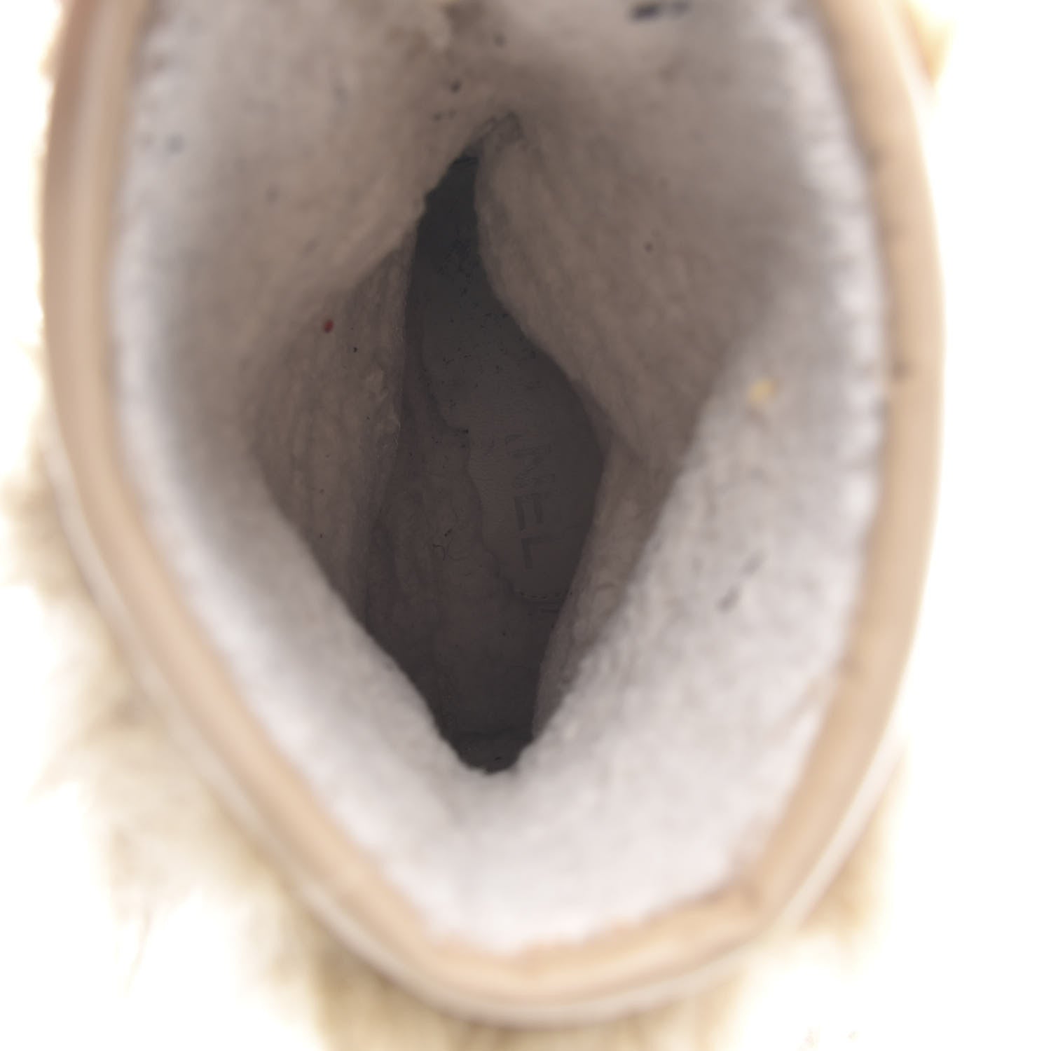 Chanel Fantasy Fur Mukluks Short Boots 38.5 Beige 6 of 8