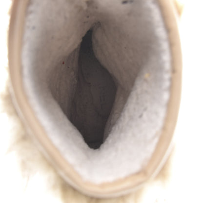 Chanel Fantasy Fur Mukluks Short Boots 38.5 Beige 6 of 8