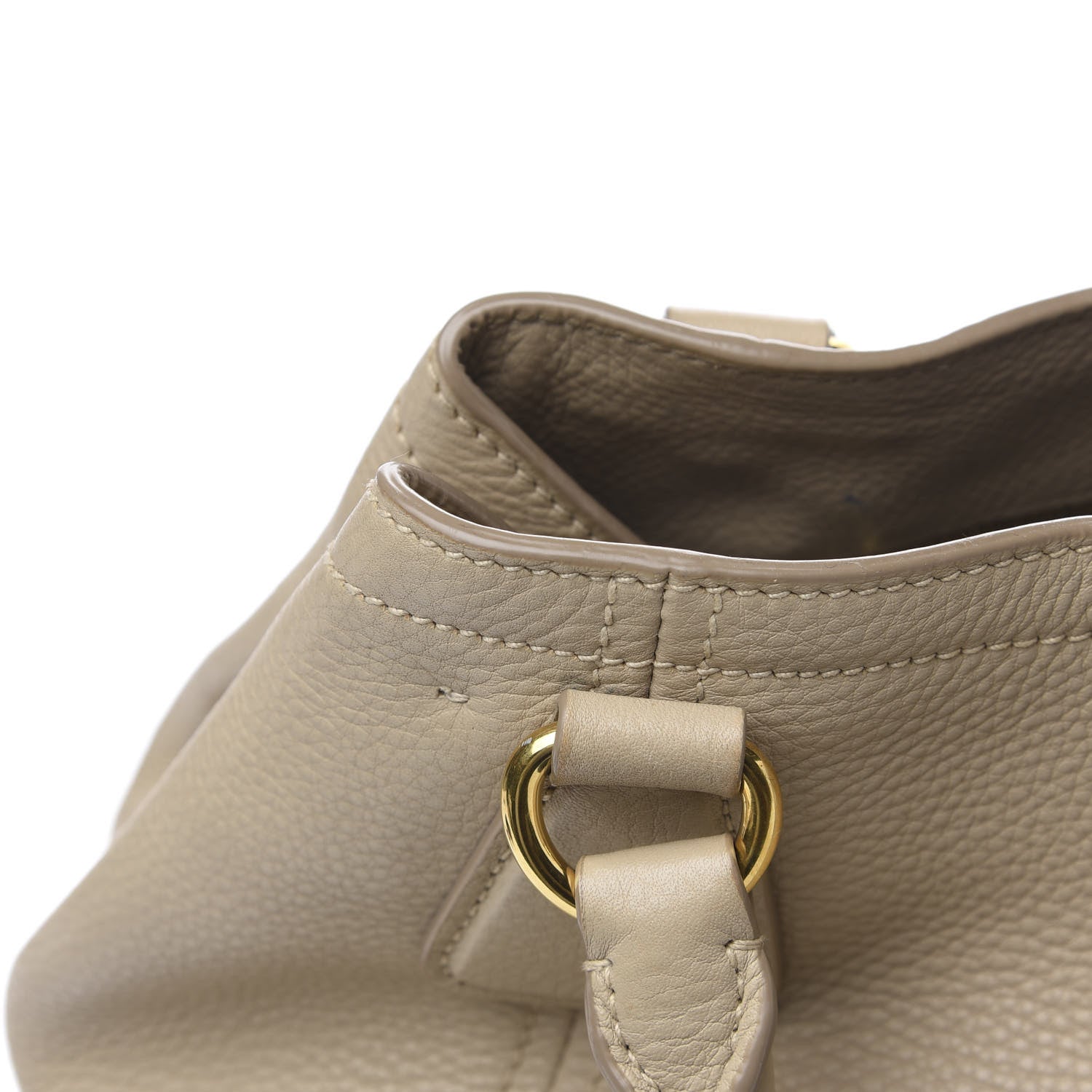 Prada Vitello Daino Shoulder Bag Sabbia 13 of 14