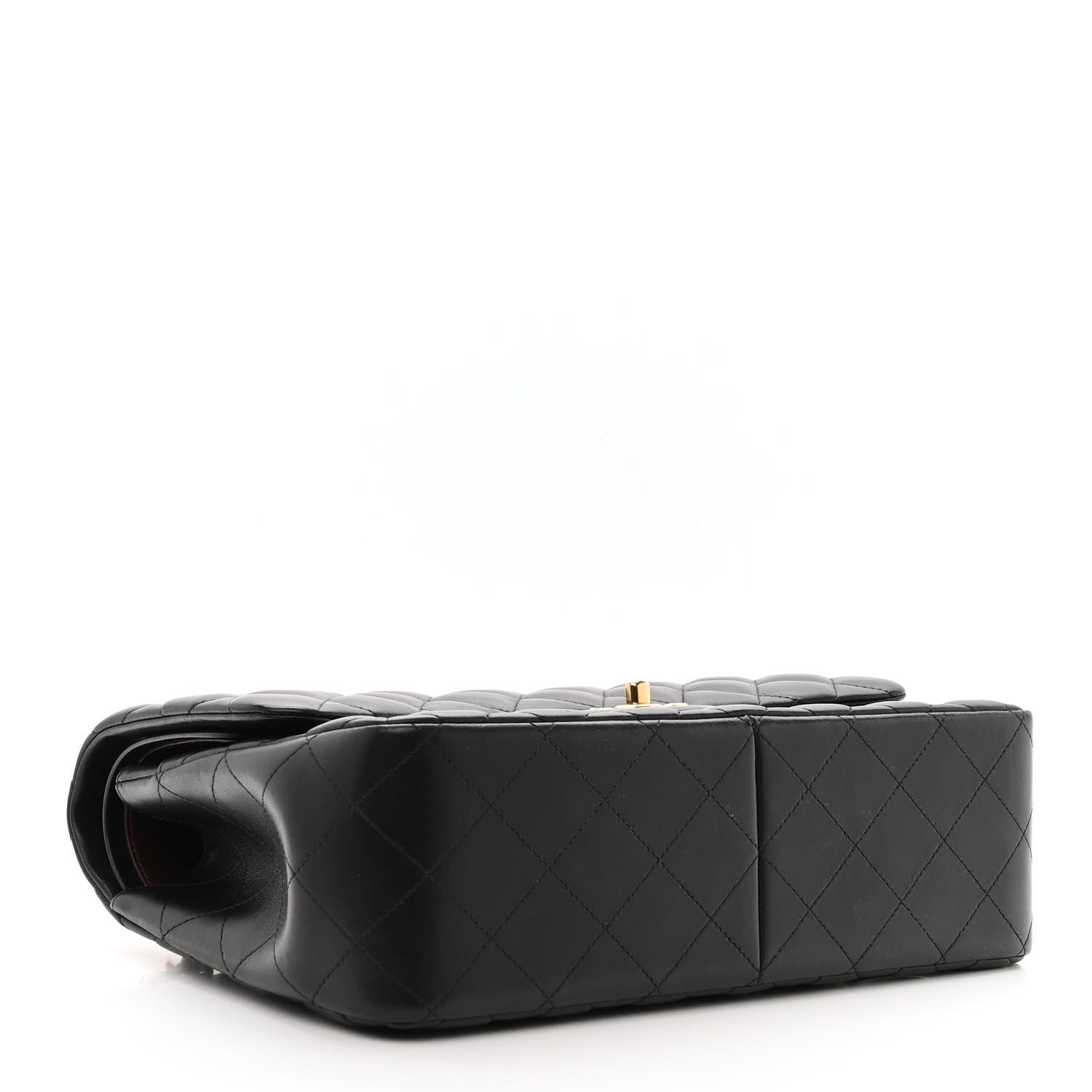 Chanel Lambskin Quilted Jumbo Double Flap Black 4 of 11