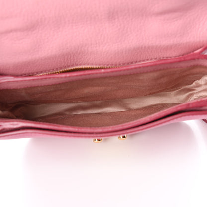 Miu Miu Goatskin Madras Shoulder Bag Rosa Peonia 5 of 10