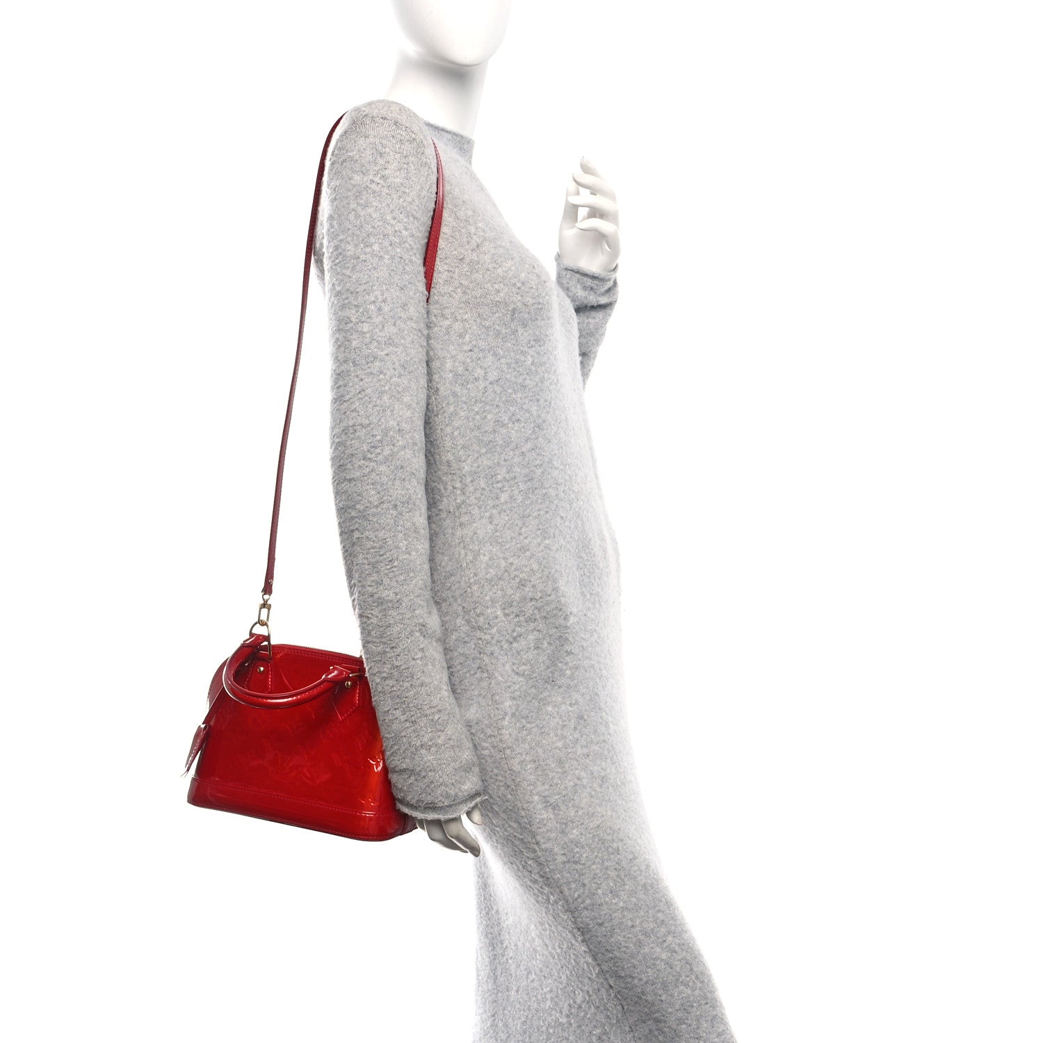 Louis Vuitton Vernis Alma BB Cherry 2 of 12