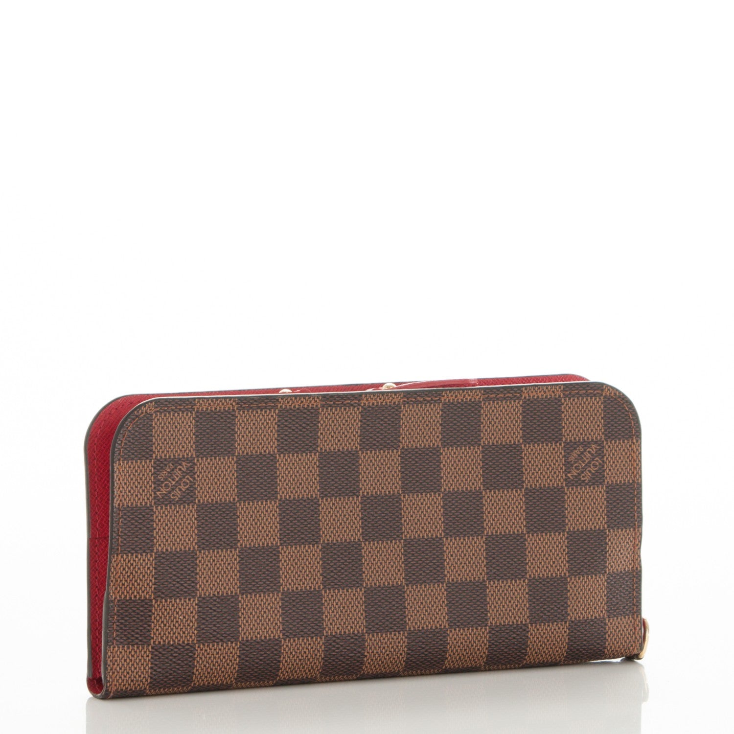 Louis Vuitton Damier Ebene Insolite Wallet Red 3 of 6