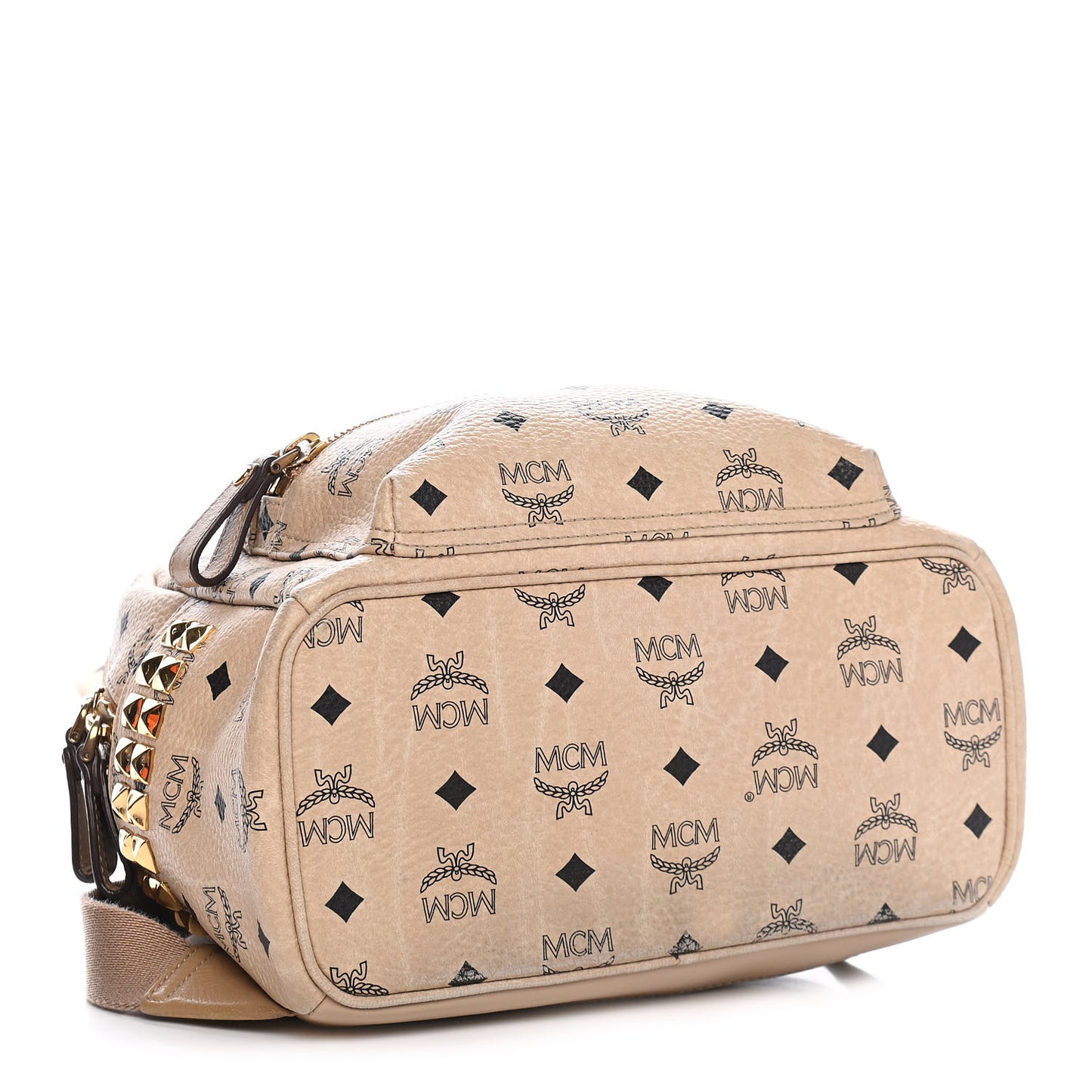 Visetos Small Side Stud Stark Backpack Beige