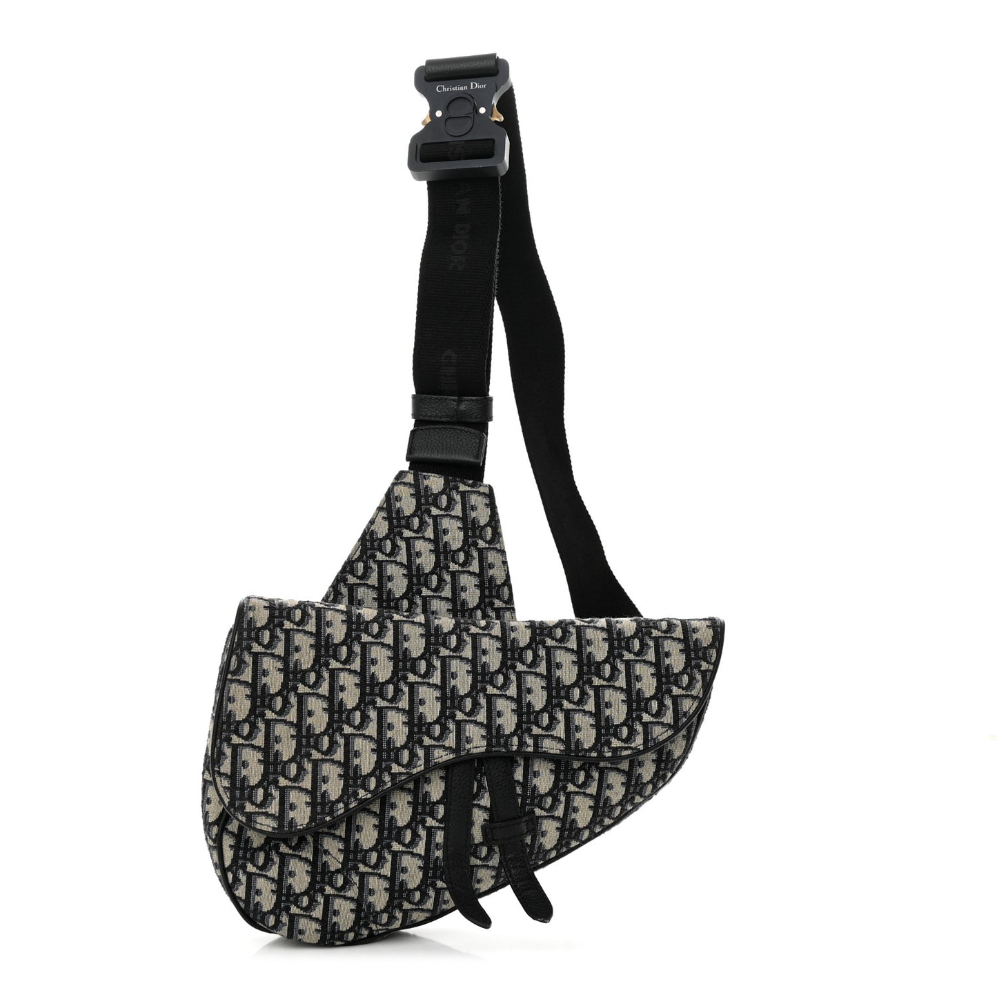 Oblique Mens Saddle Bag Blue