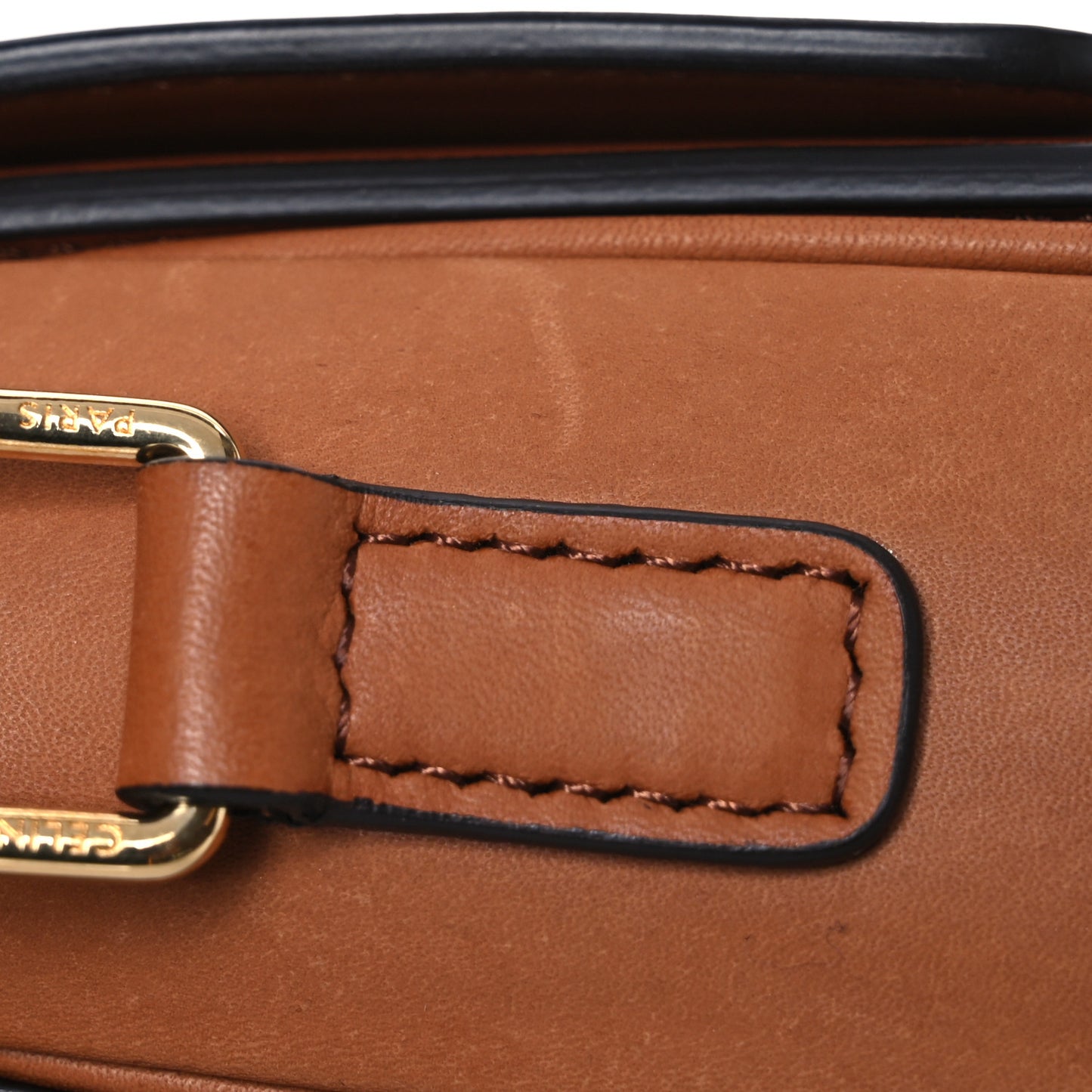Textile Calfskin Teen Triomphe Bag Natural Tan