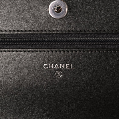 Chanel Caviar Quilted Vintage Mademoiselle Wallet On Chain WOC Dark Grey 6 of 11