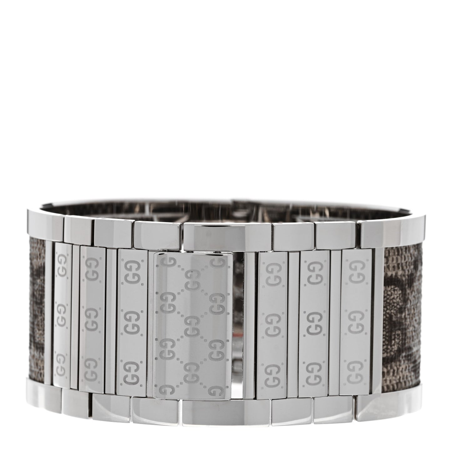 Stainless Steel Canvas 33mm Twirl Monogram Quartz Watch Brown