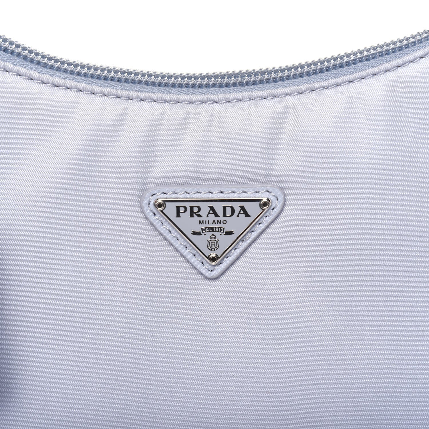 Prada Tessuto Nylon Mini Re-Edition 2000 Bag Fiordaliso 14 of 14