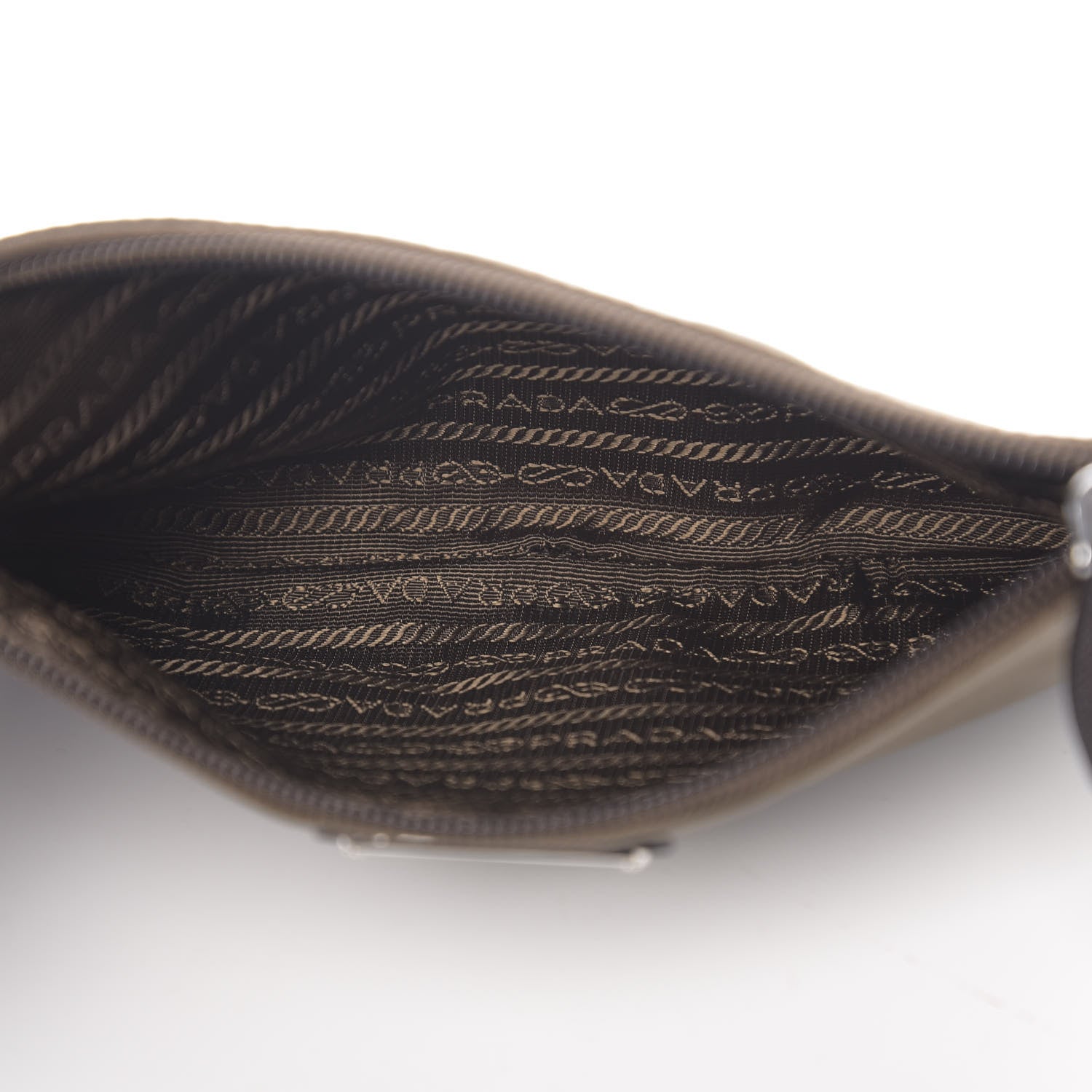 Prada Tessuto Nylon Saffiano Wristlet Bruciato 4 of 5