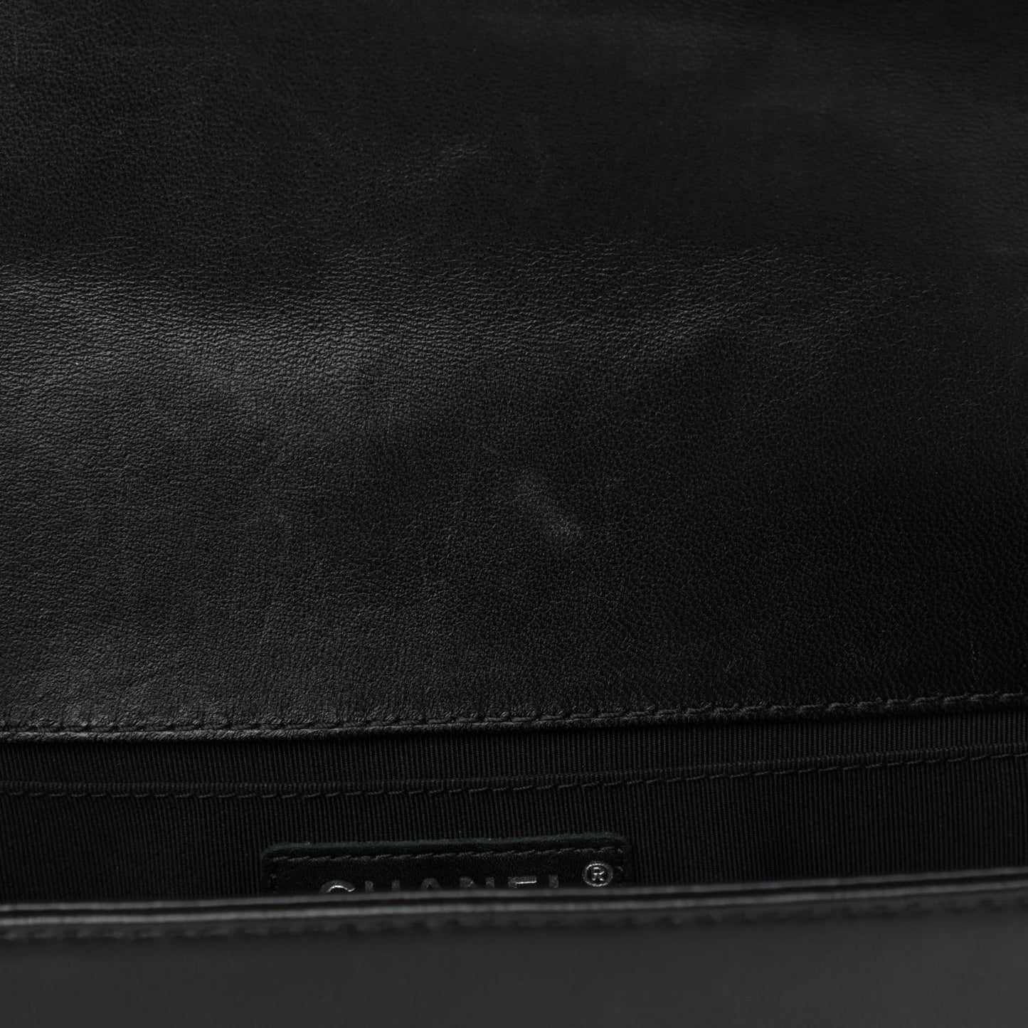 Lambskin Quilted Bi-Color Medium Boy Flap Black Blue Fonce
